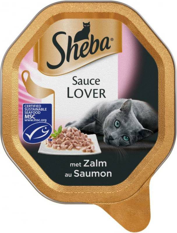 Sheba Sauce Lover met Zalm 85 gr Per 22(22 x 85 gram )