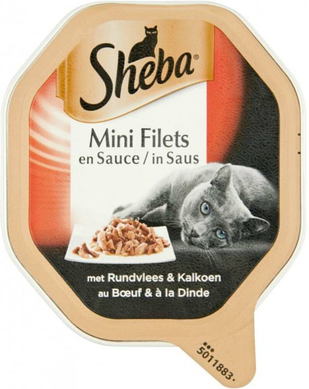 Sheba Selection Rund en Kalkoen in Saus Per 22(22 x 85 gram )