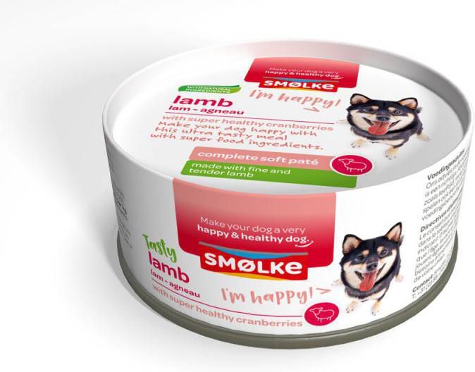 Smolke Smølke Soft Paté lam hondenvoer 2 x(24 x 125 gr )