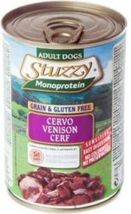 Stuzzy Monoprotein hertenvlees nat hondenvoer 400 gram 2 dozen(12 x 400 gr )
