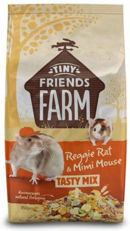 Tiny Friends Farm Reggie Rat & Mimi Mouse Rattenvoer 850 g