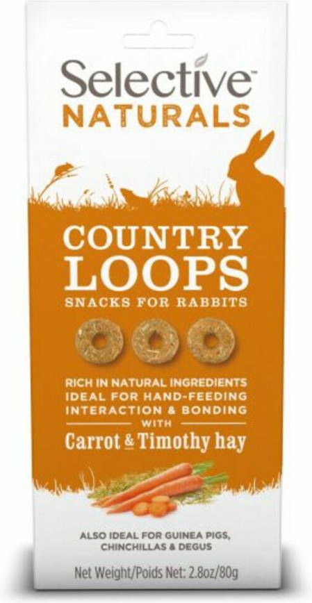 Supreme Selective Naturals Country Loops Knaagdiersnack 80 g