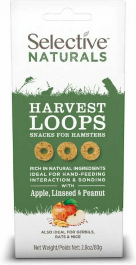 Supreme Selective Naturals Harvest Loops Knaagdiersnack 80 g