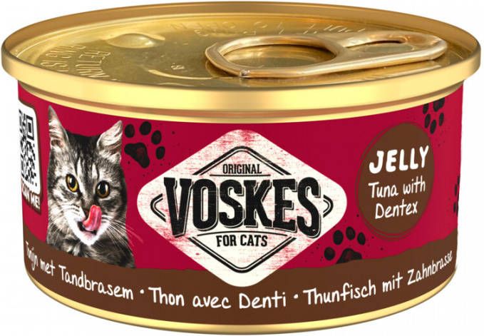 Voskes Kattenvoer Nat Tonijn met Tandbrasem 85gr