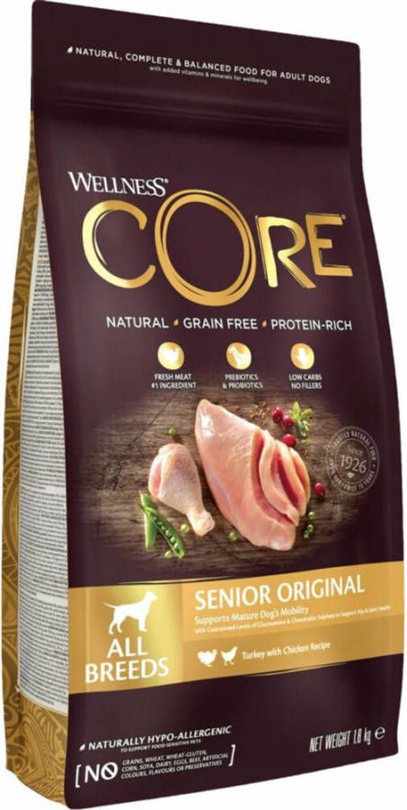 Wellness Core 4x Hondenvoer Lam 1, 8 kg