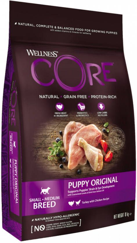 Wellness Core Hondenvoer Puppy Kalkoen Kip 10 kg