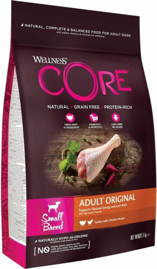 Wellness Core Hondenvoer Small Original Kalkoen 5 kg