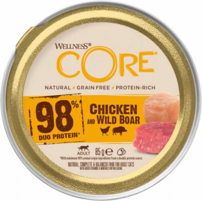 Wellness Core 12x Kattenvoer 98% Recipe Kip Zwijn 85 gr