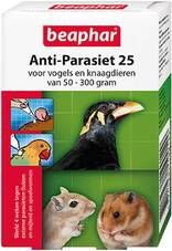 Beaphar Anti Parasiet 25 Knaagdieren/Vogels 50 300 gram 2 pipetten