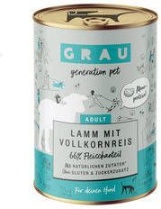 Grau Adult Hondenvoer Lam met volkorenrijst Blik 6 x 400 g