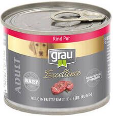 Grau Excellence Adult Puur Hondenvoer Rund Blik 6 x 200 g