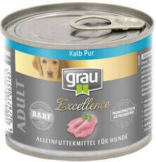 Grau Excellence Adult Puur Hondenvoer Wild Blik 6 x 200 g