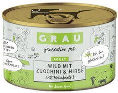 Grau Hondenvoer Hertenvlees met courgette en gierst Blik 6 x 200 g