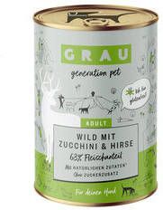 Grau Hondenvoer Hertenvlees met courgette en gierst Blik 6 x 400 g