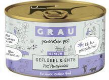 Grau Senior Hondenvoer Gevogelte en Eend Blik 6x200 g