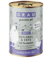 Grau Senior Hondenvoer Gevogelte en Eend Blik 6x400 g