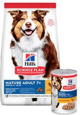 Hill's Mature Adult Medium Kip 14kg zak & 12 blik natvoer 15% combi korting