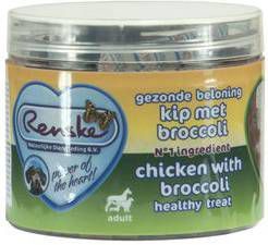 Renske Gezonde Beloning Hartjes kip met broccoli hondensnack 2 x 100 gr