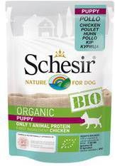 Schesir Hond Biologisch Puppy Kip 16 x 85 g maaltijdzakjes