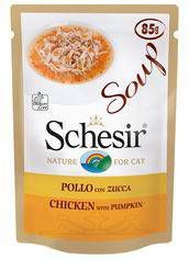 Schesir Kat Soep Kip & Pompoen 20 x 85 g