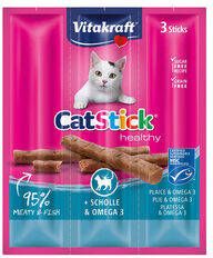 Vitakraft Catstick Healthy schol & omega 3 kattensnoep 10 x 3 sticks