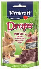 Vitakraft Knaagdier Drops Knaagdiersnack Rode Biet Lactose Vrij
