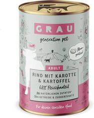 Grau Graanvrij Rund met Wortel en Aardappel Blik 6 x 400 g