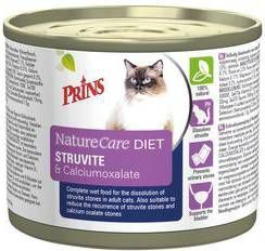 Prins NatureCare Diet Struvite & Calciumoxalate natvoer kat 1 tray(6 x 200 gr )