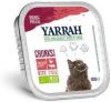 Yarrah 24 + 6 Gratis! Bio Chunks of Pat&#xE9, Kattenvoer Bio Chunks Kip met Bio Kip & Rund online kopen