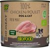 Biofood BF Petfood Organic 100% kippenvlees natvoer hond & kat(blik 200g)12 x 200 gr online kopen