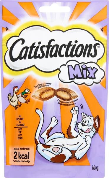 Catisfactions Kattensnoepjes 60 g Kattensnack Kip&Eend online kopen