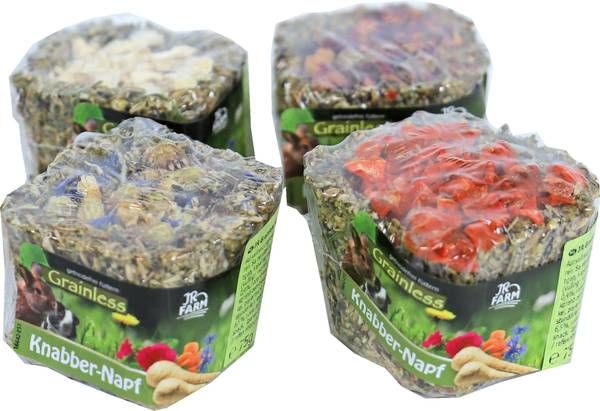 JR Farm Grainless Knabbelbak Assorti Ruwvoer 5 x 5 x 5.5 cm 75 g