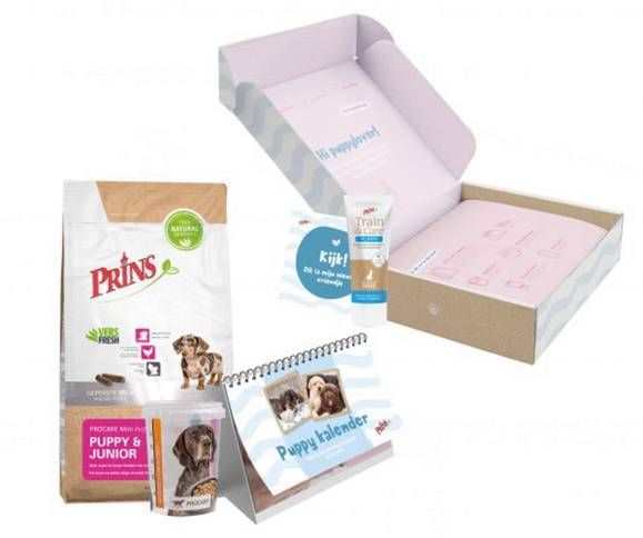 Prins Opgroeibox Procare Puppy & Junior Mini Kip&Kalkoen Hondenvoer Box + 3 kg