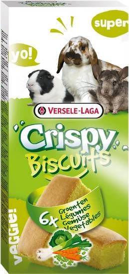 Versele Laga Crispy Biscuit Knaagdier Groente A 6 Konijnensnack Groente 70 g