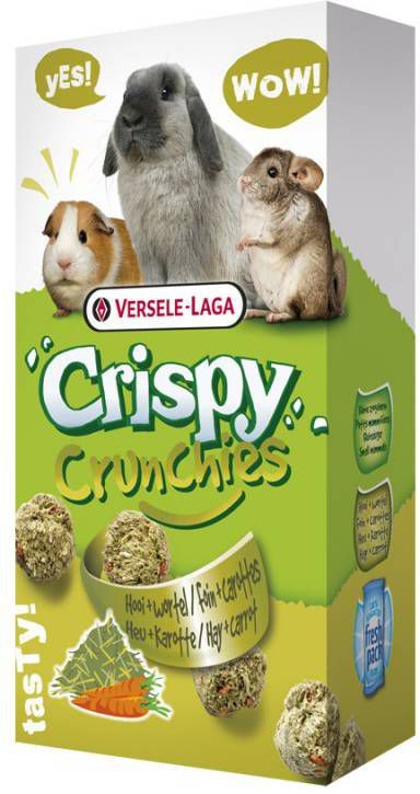 Versele Laga Crispy Crunchies Hooi Knaagdiersnack Natuur 75 g