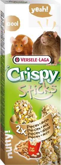 Versele Laga Crispy Sticks Rat&Muis Knaagdiersnack Popcorn 2x55 g