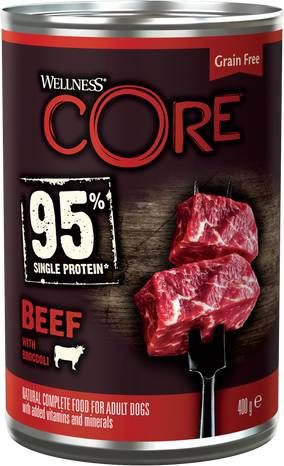 Wellness Core Grain Free 95 400 g Hondenvoer Rund&Broccoli