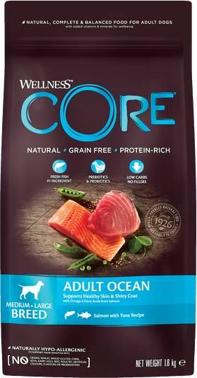 Wellness Core Grain Free Dog Ocean Zalm&Tonijn Hondenvoer 1.8 kg