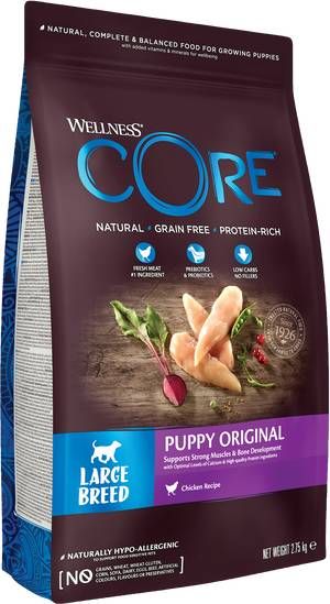 Wellness Core Grain Free Large Breed Puppy Kip Hondenvoer 2.75 kg