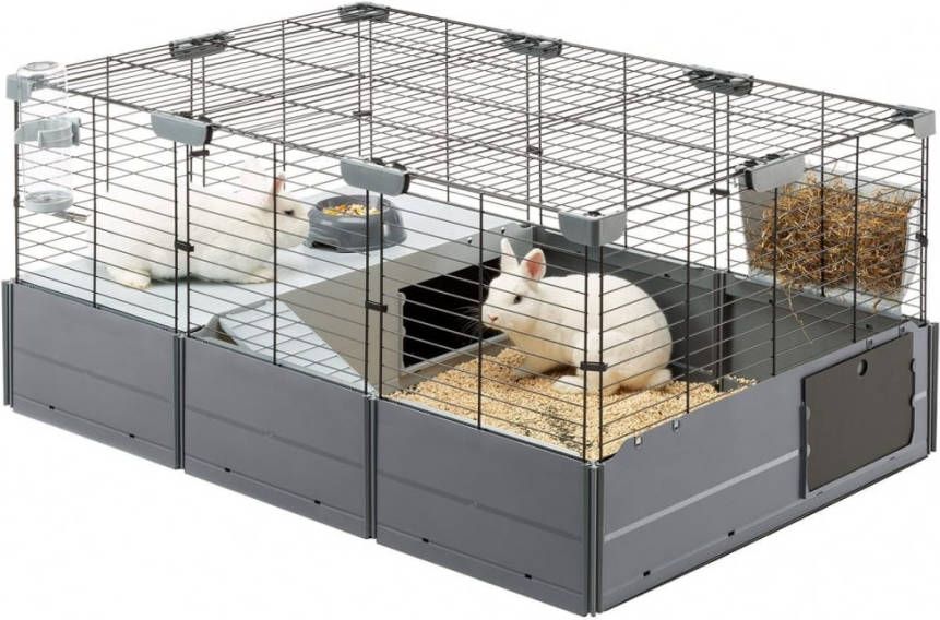 Ferplast Multipla Dierenverblijf 107.5x72x50 cm Grijs
