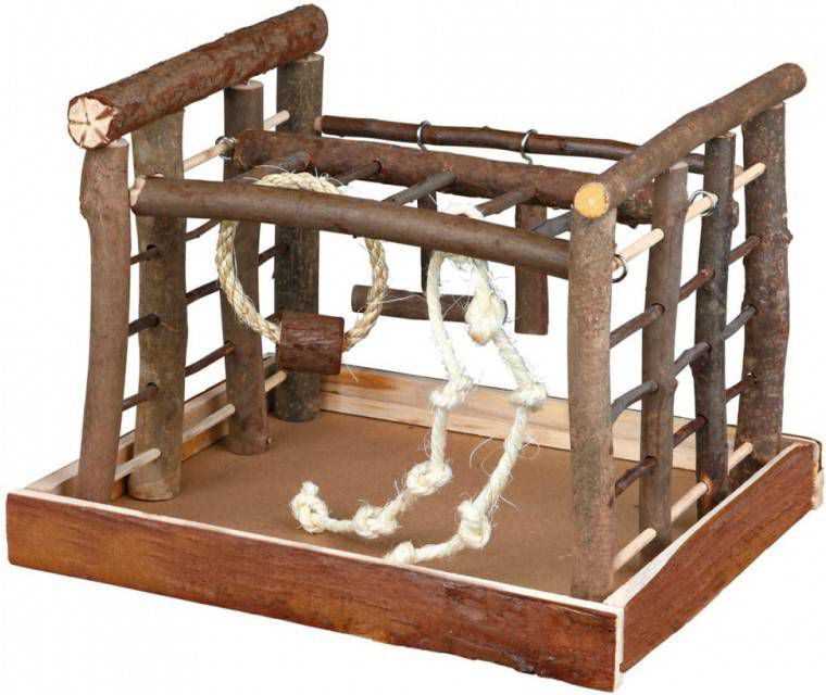 TRIXIE Klimrek Natural Living voor Parkieten Maten 35 cm x 29 cm x 25 cm