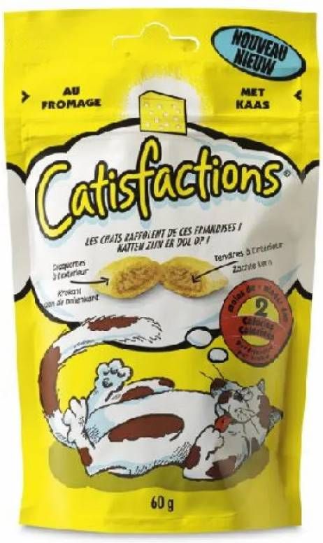 Catisfactions Kattensnoepjes 60 g Kattensnack Kaas