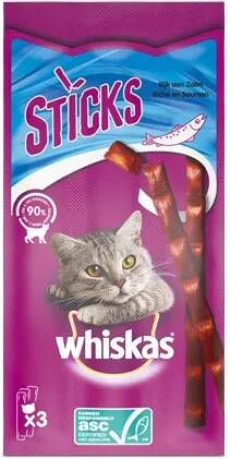 Whiskas Catsticks 3 stuks Kattensnack Zalm