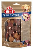8in1 Delights Skewers Triple Flavour Hondensnacks Kip Varken Rund 113 g 6 stuks