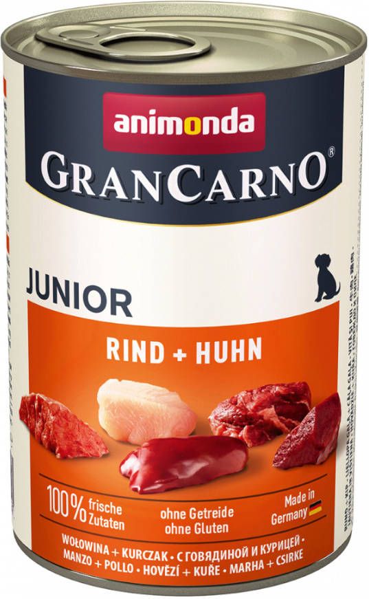 Animonda GranCarno 6x400g Original Junior Rund & Kip Hondenvoer