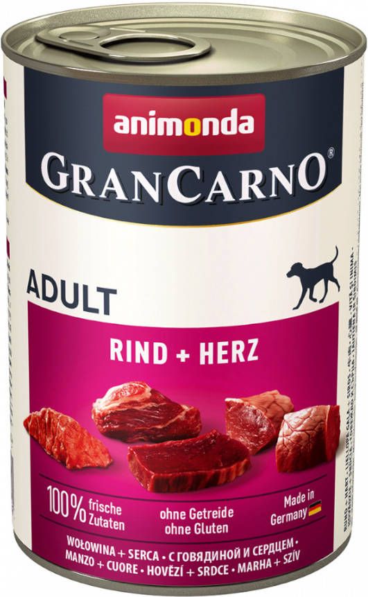 Animonda GranCarno 6x400g Original Adult Rund & Hart Hondenvoer