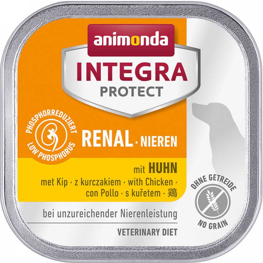 Animonda Integra 12x150g Protect Nieren Schaaltje Kip Hondenvoer
