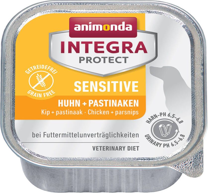 Animonda Integra 24x150g Protect Sensitive Schaaltje Kip + pastinaak Hondenvoer