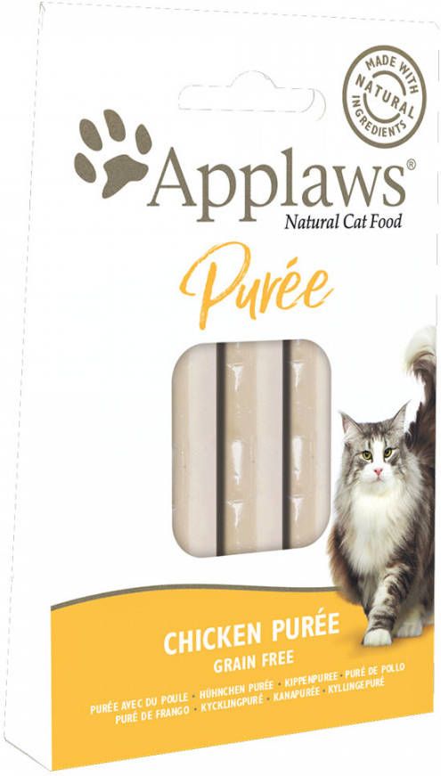 Applaws 24x7g Puree Kip Kattensnacks