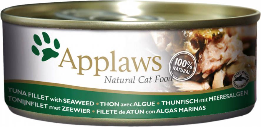 Applaws 6x156g in Bouillon Tonijn & Zeewier Kattenvoer